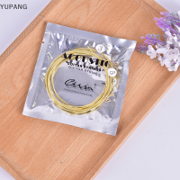 YUPANG 6ชิ้น/เซ็ต Universal Acoustic Guitar String ทองเหลืองหกเหลี่ยม STEEL Core Strings สำหรับ