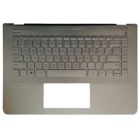 NEW US Laptop keyboard for HP Pavilion 14-CC 14-CC0027TX TPN-Q188 US keyboard with palmrest silver 927904-001