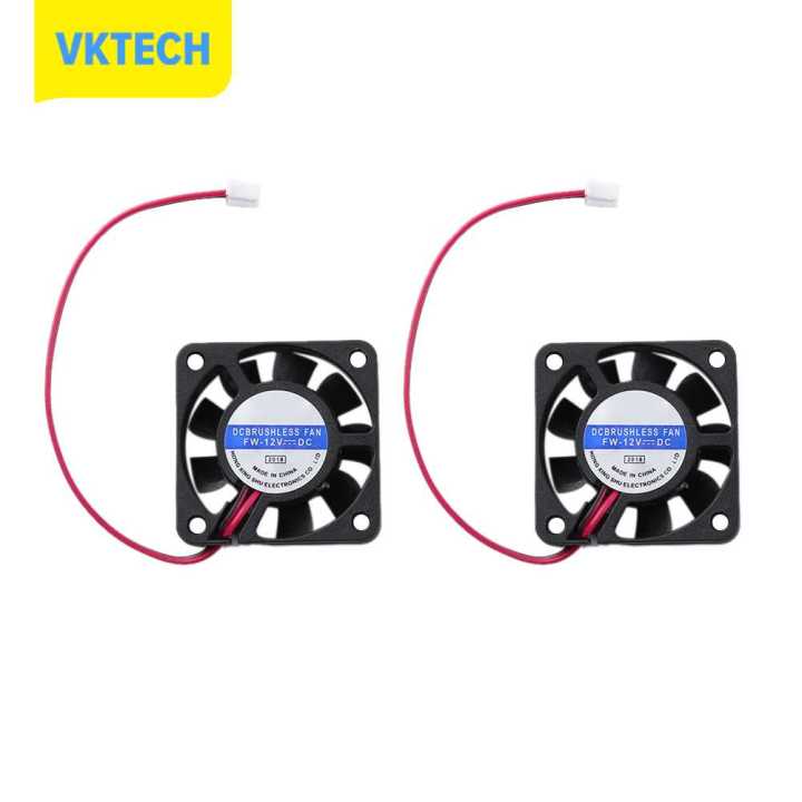 vktech-แชสซีการ์ดจอขนาดเล็ก4010-2p-4cm-cpu-พัดลมทำความเย็น2ชิ้น
