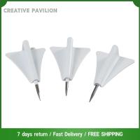 CREATIVE PAVILION สีขาวสี หมุดกดเครื่องบิน ตะปูหัวแม่มือ ตกแต่งด้วยการตกแต่ง หมุดกดหมุด คอร์กไม้ก๊อก