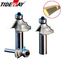 Tideway มืออาชีพเกรดแม่พิมพ์ขอบงานไม้เราเตอร์บิตคู่ R สายตัดกัดทังสเตนคาร์ไบด์ CNC บิตกับแบริ่ง