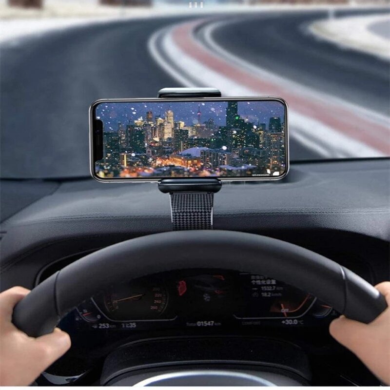 High Grade Upscale Universal HUD Dashboard Car Phone Holder 360 ° Adjustable Stable GPS Navigator Car Clip Socket Phone Stand For iPhone X Xiaomi Huawei Phones For Oppo Vivo Phones Car Mounts Phone Accessories Automotive Phone Mount Clamp
