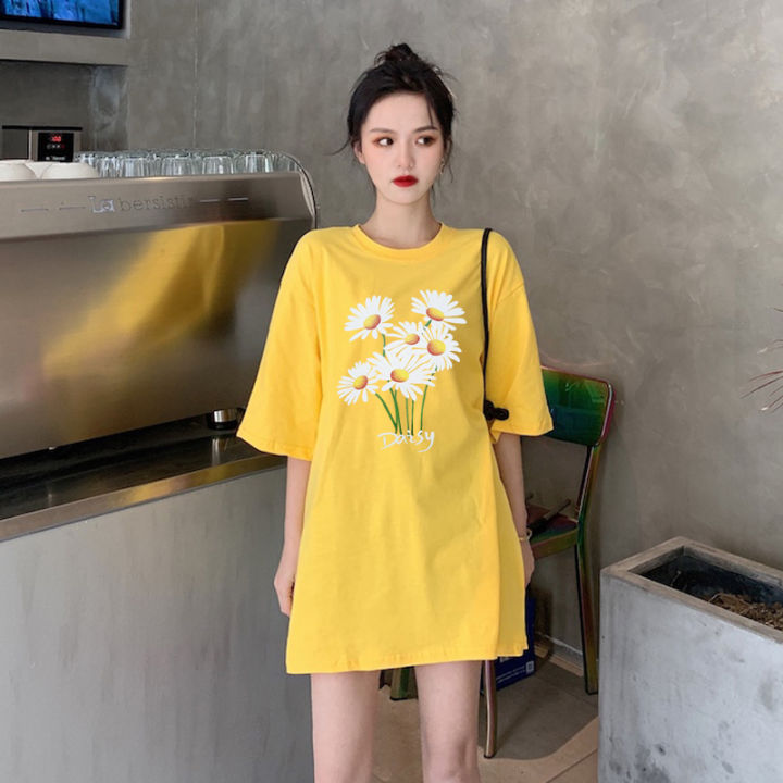 ใหม่-เสื้อยืดแขนสั้นผู้หญิงเกาหลีหลวมแฟชั่นสง่างามผู้หญิงแฟชั่นลำลอง-t-shirt