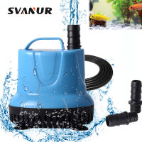 SVANUR 220V Fish Tank Submersible Pump 15W25W40W60W Bottom Suction Pump For Pond Aquariums Hydroponics Fountain