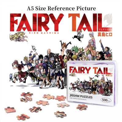 Fairy Tail Wooden Jigsaw Puzzle 500 Pieces Educational Toy Painting Art Decor Decompression toys 500pcs