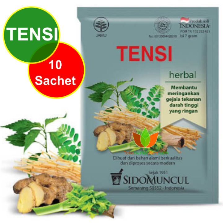 SIDOMUNCUL JAMU TENSI 10 SACHET OBAT HERBAL PENURUN DARAH TINGGI ...