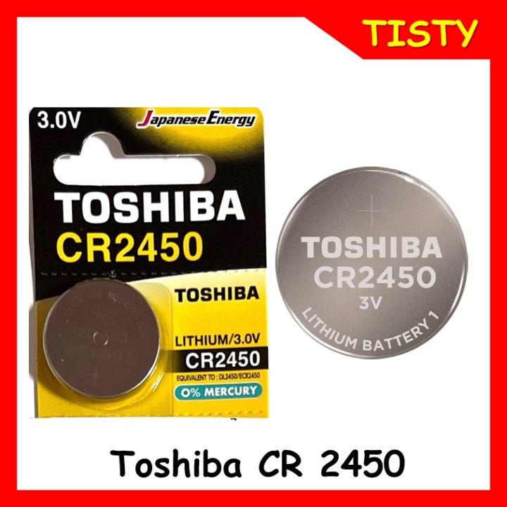 แท้-100-toshiba-cr2450-ถ่านกระดุม-3v-ราคาขายต่อ-1-ก้อน