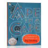Ape in a cape strange animal A-Z Alphabet Book English original picture book caddick Silver Award picture book paperback large open Liao Caixing book list