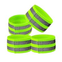 Reflective Bands Elastic Armband Wristband Ankle Leg Straps Kids Safety Reflector Tape Straps for Night Jogging Biking Running Adhesives Tape