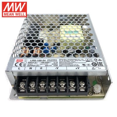 :{”》: หมายถึง LRS-100-24อย่างดี108W 24V สวิตช์จ่ายไฟสลับ110V/220V AC ถึง24V DC 4.5A 108W Meanwell หน่วยพลังงานหม้อแปลง PSU