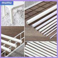 MUMU 10pcs ทำด้วยมือ 2mm ~ 10mm งานฝีมือตกแต่ง หลอดพลาสติกกลวง วัสดุตารางทราย หลอดกลม รูปแบบอาคารหลอด