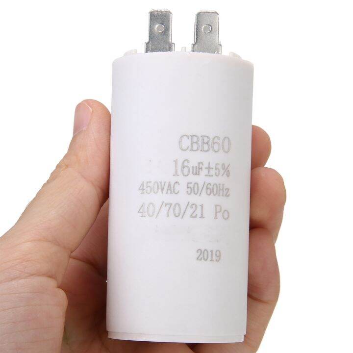 {Cuttingedge} 16uf 450V CBB60 Capacitor Motor Double Insert Water Pump