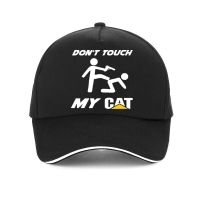 funny Dont Touch my CAT Print men baseball cap Summer cool cotton breathable women sunhat adjustable snapback hats gorras