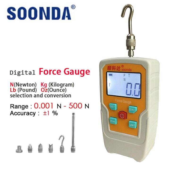 3in1 Digital Force Gauge Tensiometer Meter Tester Rope Spokes Analog