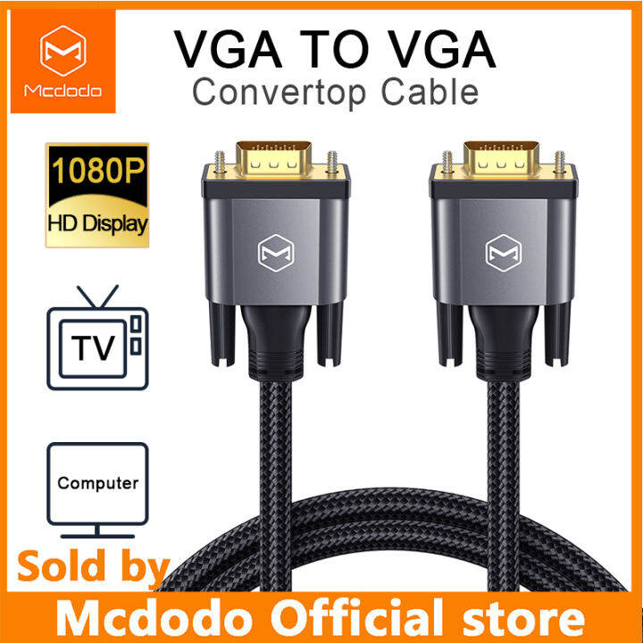 Mcdodo High Quality Heavy Duty Vga To Vga Cable Meter P Hd Display Lazada