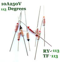 RY 10pcs/lot New Micro thermal fuse 10A250V 113 Degrees Tf 113 C Mini temp fuse metal shell Thermal Cutoff RY-113 RY113 Electrical Circuitry Parts