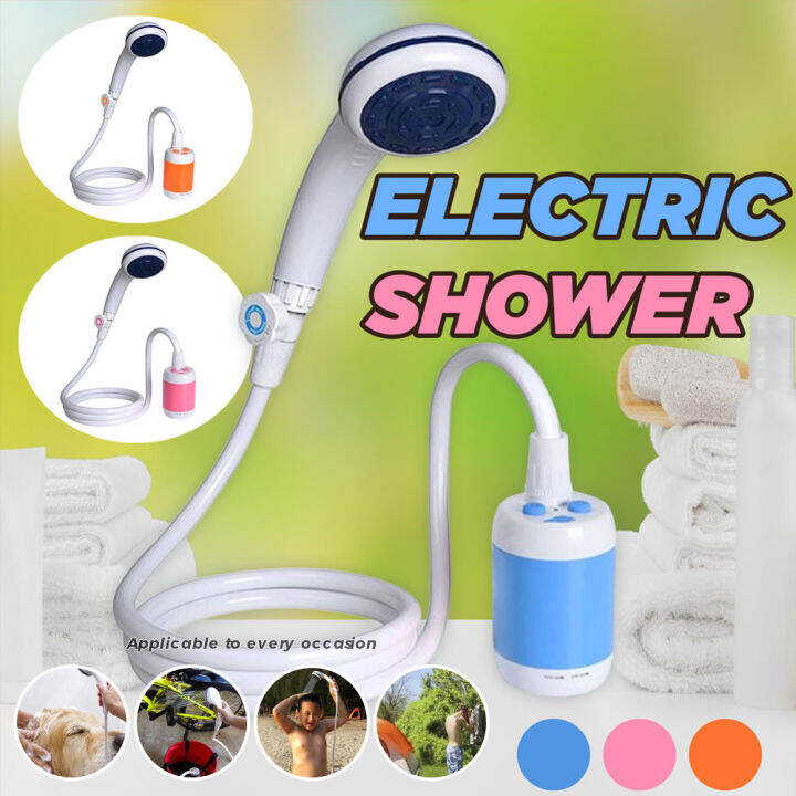 Head Hunters Portable Electric Shower Outdoor Camping Bathing Portable Showers Head Pet Shower