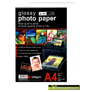 Kami Inkjet Glossy A4 Paper 230g/135G/180G/210G | Lazada