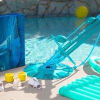 【LZ】❁✽❇  XtremepowerUS-Limpador de piscina aspirador automático conjunto de mangueiras auxiliares no solo completo