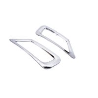 ABS Chrome Rear Fog Light Foglight Lamp Garnish Bezel Frame Bumper Cover Trim Shell for Toyota RAV4 2014 2015 Accessories 2pcs