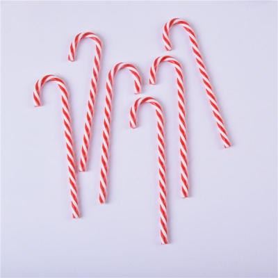 Xmas New Year 2024 Decoration Candy Cane Hanging Decoration Christmas Tree Decor Supplies Candy Cane Christmas Tree Ornament Red And Green Crutch Ornament