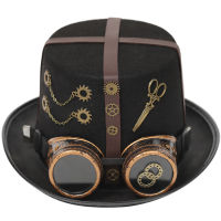 Steampunk หมวกคอสเพลย์ปาร์ตี้เต้นรำวิคตอเรียข้ามหนังโกธิคแว่นตาวินเทจ H Eadwear อุปกรณ์เสื้อผ้าอะนิเมะ Props