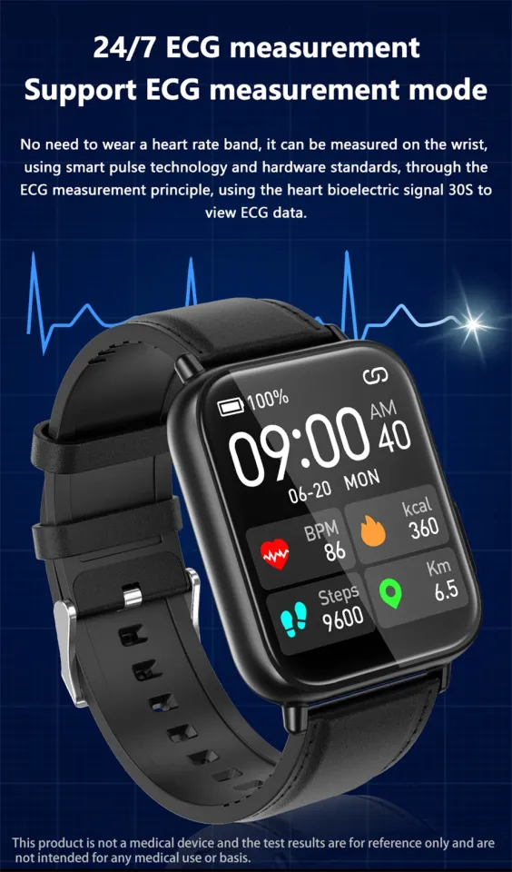 Sp 2.0 best sale ecg bluetooth smartwatch