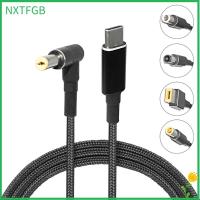 ตัวแปลงแจ็ค DC NXTFGB 5.5X2.5มม. USB อะแดปเตอร์ประเภท C PD 100W สายชาร์จแล็ปท็อป