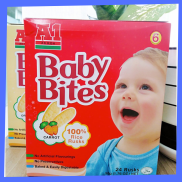 Bánh Gạo Ăn DặmVị Cà Rốt Baby Bites Hiệu A1 hộp 50g BéTừ 6 tháng