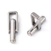 10pc 304 Stainless Steel Cuffinks 23x6mm