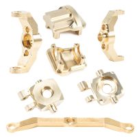 Brass Weight Steering Link Blocks Knuckle Diff Cover Caster Blocks for 1/18 TRX4-M Upgrade Parts