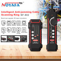 NOYAFA NF-802มัลติฟังก์ชั่ทดสอบสายเคเบิลและติดตาม RJ11 RJ45 Cat5 Cat6 LAN อีเธอร์เน็ตศัพท์ลวด Finder Poe ทดสอบ