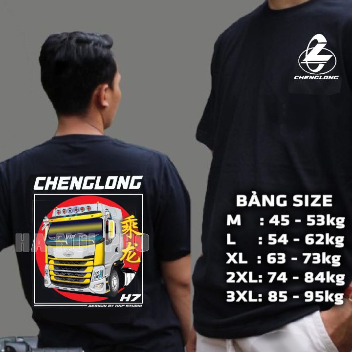 Áo thun Xe tải Chenglong H7, Cotton 4 chiều, LOGO in Đẹp chống ...