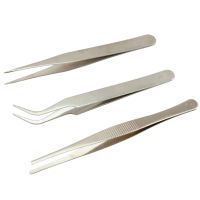 【cw】 3pcs/set  Industrial Electronics Curved Straight Forceps Repair Hand Tools Sets