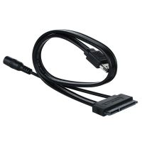 Esata (ESATAp) ไปยังสาย Sata Dual Power USB 12V 5V Combo ถึง22 Pin (7Pin + 15Pin) สำหรับ HDD 2.5 "3.5"