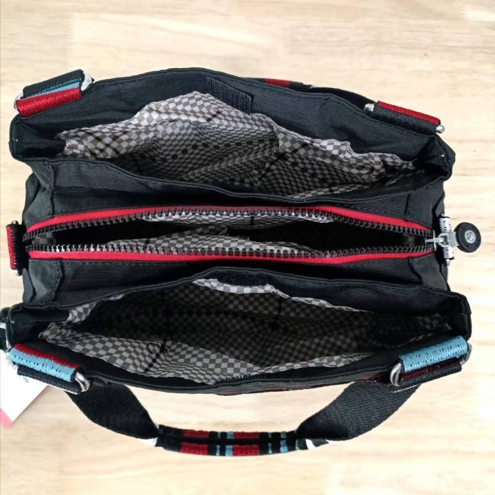 กระเป๋าสะพายรุ่นใหม่ล่าสุดรูปทรงa-วัสดุ-nylon-amp-polyester100-kipling-elise-shoulder-bag-งานแบรนด์แท้-outlet