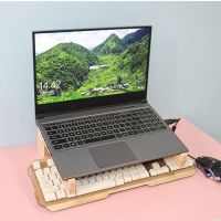 Detachable Wooden Laptop Stand Cooling Bracket for Notebook Pro Air Pro Universal Wood Holder Mount