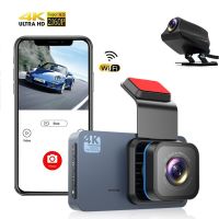 4K Dash Cam for Cars Front and Rear view Camera for Vehicle WiFi Video Recorder Reverse image Car DVR Car Accsesories  Black box