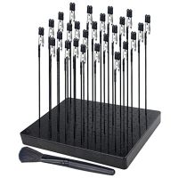 Model Painting Stand Base Model Painting Stand (19 X 14 Holes) and 26PCS Alligator Clip Sticks Set Modeling Tools (7.87 X 5.9Inch)