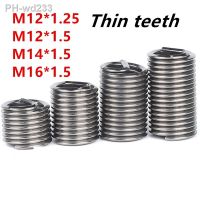 M12X1.25/M14X1.5/M16X1.5 stainless steel 304 thin teeth wire thread insert sleeve Screw Bushing Helicoil Wire Thread Repair 999