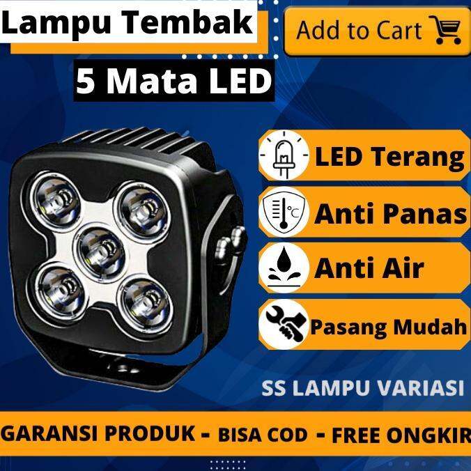 Lampu Sorot Tembak Kabut Work Led Lighting Motor Mobil Truck Truk Kotak Mata Volt