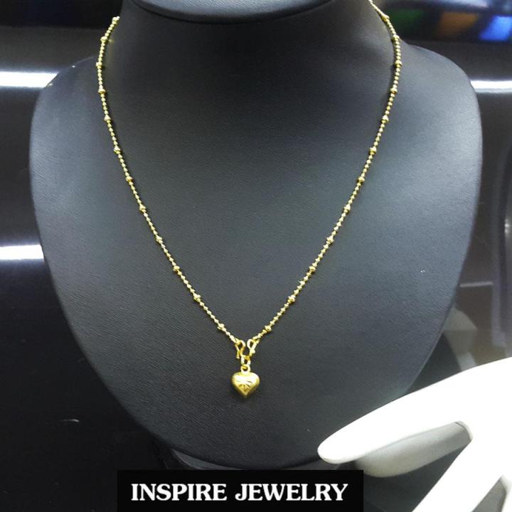 inspire-jewelry-จี้รูปหัวใจพร้อมสร้อยคอ-เลือกตามแบบที่ต้องการ-มีความยาว-ๅ16-นิ้ว-or-18นิ้ว-ให้เลือก