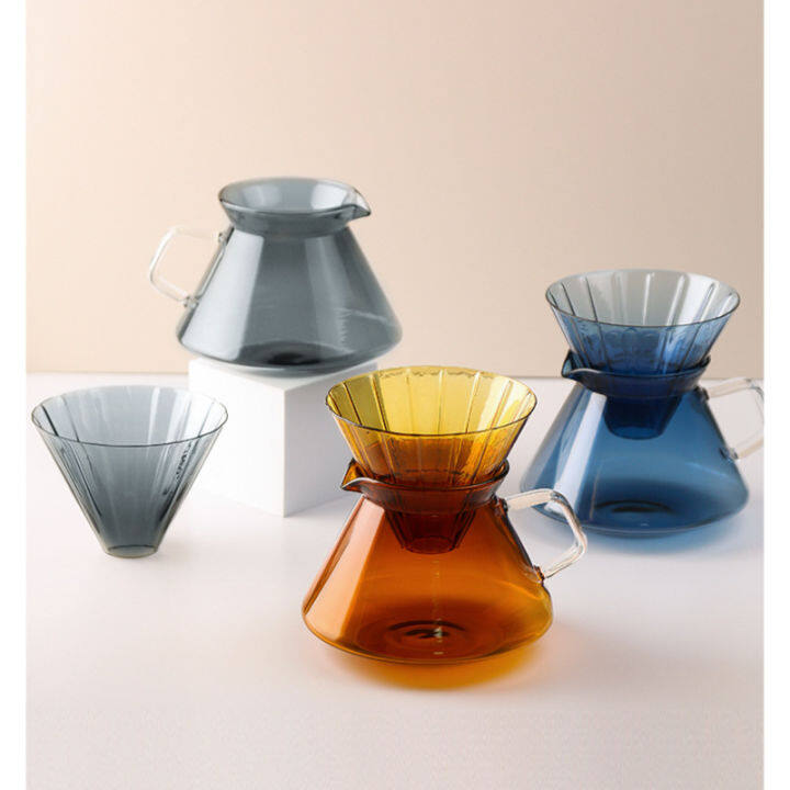 กาแฟ-dripper-หม้อกาแฟสีเดิม-v60กรองถ้วยแบ่งปันหม้ออเมริกันหยดมือหม้อกาแฟชุด