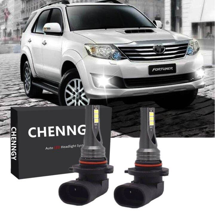 Toyota Fortuner 20112015 2PC 9006 LED Headlight Bulb Kit Fog Light Lazada