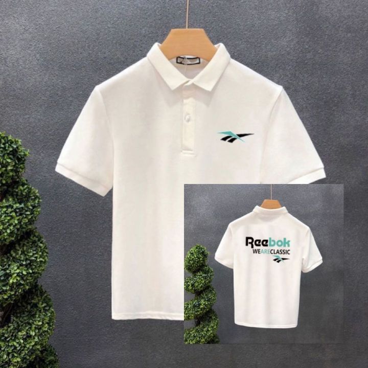 original-reebok-reebok-mens-summer-dress-japanese-style-stand-collar-elegant-simple-casual-high-end-polo-shirt-short-sleeved-lapel-top