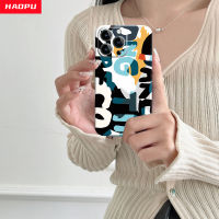 HAOPU เคสครอบโทรศัพท์ใหม่สำหรับ iPhone SAMSUNG XiAOMi OPPO ViVO แฟชั่นสร้างสรรค์งานศิลปะโมโนแกรมสีสันสดใส