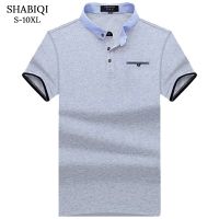 （HOT）SHABIQI POLO Shirt Men Cotton Fashion Pocket models Camisa Polo Summer Short-sleeve Casual Shirts 6XL 7XL 8XL 9XL 10XL