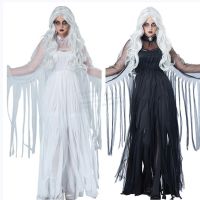 [COD] and female ghost bride costume cosplay black white 2 colors new performance uniform