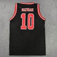 Anime Cosplay Costumes Shohoku High School No.10 Hanamichi Sakuragi Cosplay Top Vest Basketball Jersey