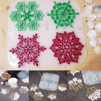 DIY Coaster Resin Mold Handmade Snowflake Shape Cup Pad Mould Petal Lace Coaster Silicone Mold For Resin Epoxy Art Craft Making